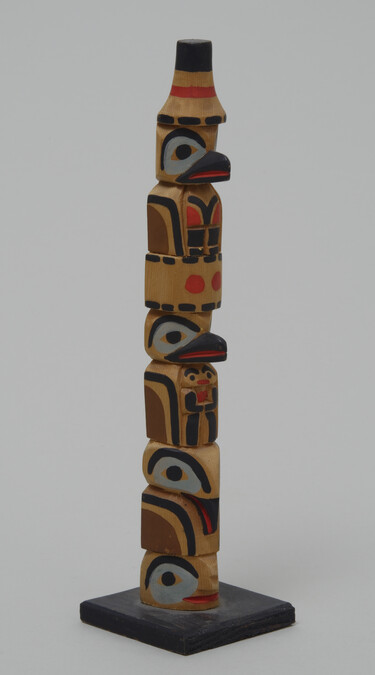 Alternate image #1 of Totem Pole Model based on the raven totem in Wrangell, Alaska