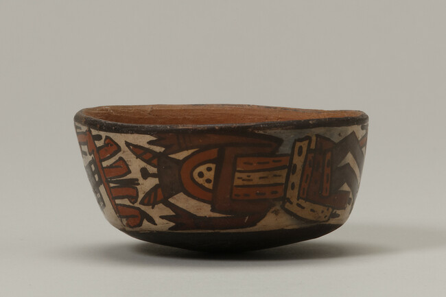 Alternate image #3 of (Forgery) Bowl Depicting two Repetitions of a Flying Figure