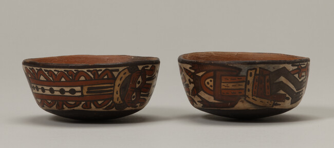 Alternate image #1 of (Forgery) Bowl Depicting two Repetitions of a Flying Figure