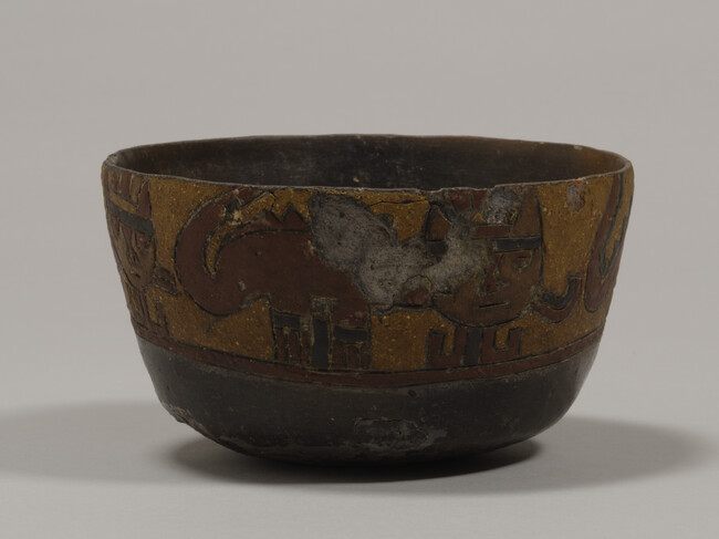 Alternate image #1 of Bowl Depicting a band of Mythical Spiked Creatures