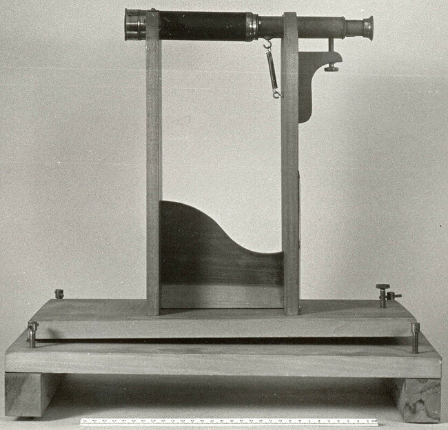Telescope on Wooden Stand