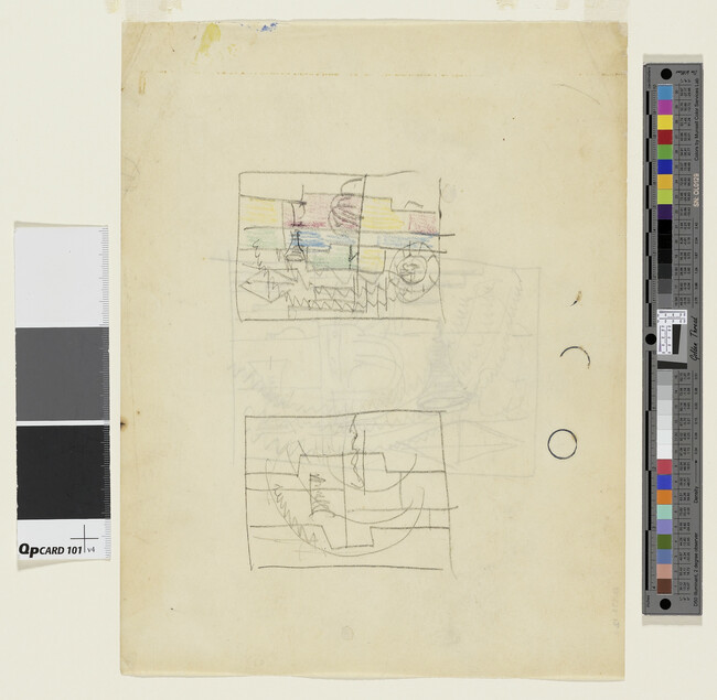 Alternate image #1 of Study for The City of Light Consolidated Edison Company New York World's Fair 1939-1940 Pavilion Mural (Double sided drawing)