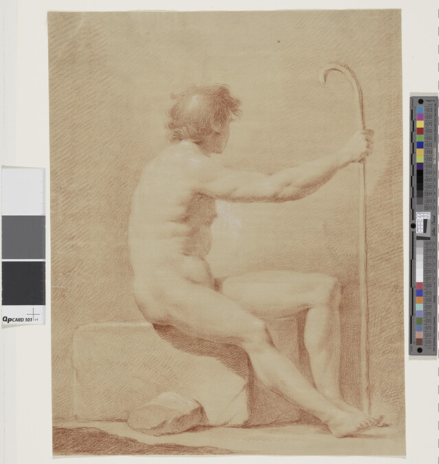 Alternate image #1 of Seated Male Nude