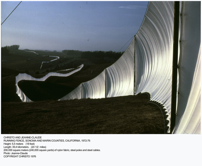 Alternate image #1 of Running Fence: Project for Sonoma and Marin Counties, California