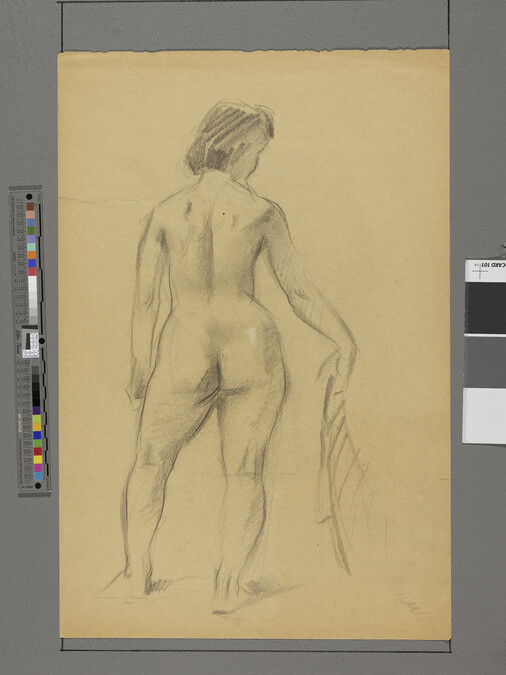 Alternate image #1 of Untitled (Standing Female Nude, from the Back)