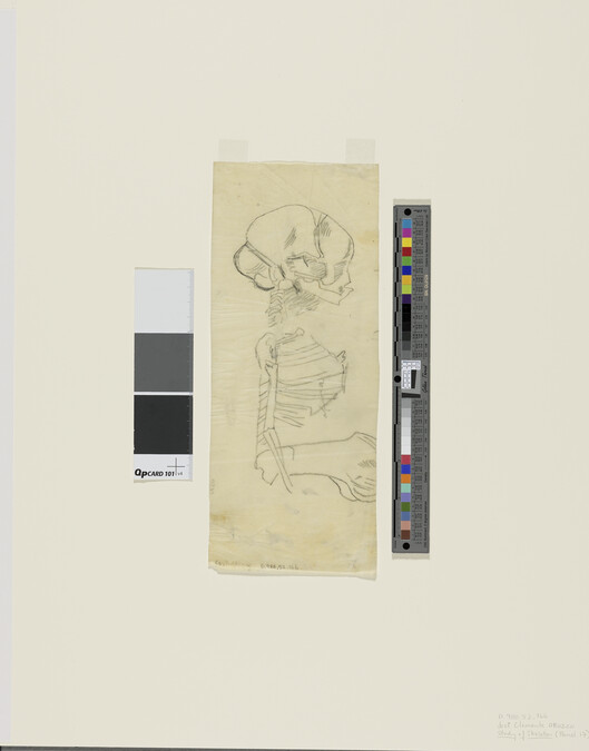 Alternate image #1 of Study of Skeleton for Gods of the Modern World (Panel 15) for The Epic of American Civilization