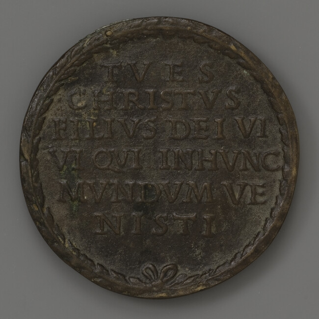 Alternate image #1 of Jesus Christ (obverse); Laurel Wreath with Inscription (reverse)