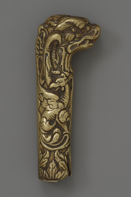 Alternate image #1 of Cane Handle with Dragons in Relief