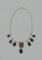 Alternate image #1 of Stone Scarab Necklace with Gold Chain (Modern)