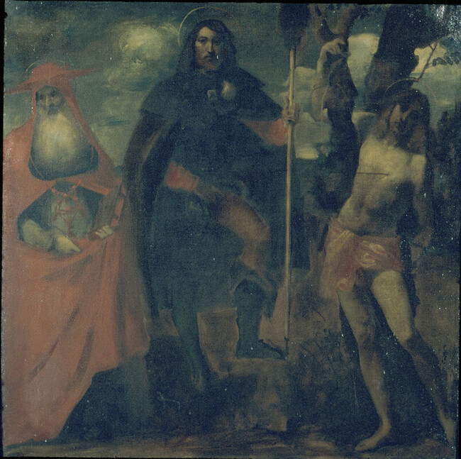 Alternate image #1 of Saint Jerome, Saint Roche and Saint Sebastian