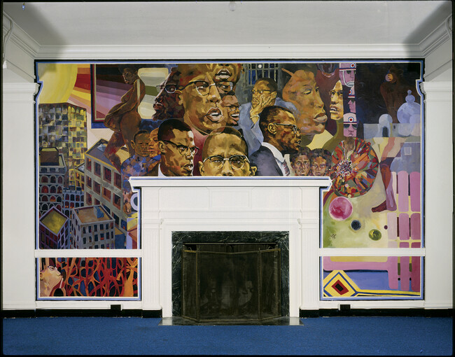 Alternate image #2 of The Leader, panel one from The Temple Murals: The Life of Malcolm X