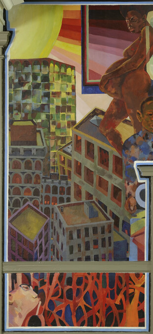 Alternate image #1 of Malcolm, A Lifestyle, panel six from The Temple Murals: The Life of Malcolm X