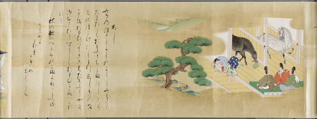 Alternate image #4 of Genji monogatari (Tale of Genji): Chapter 2: Hahakigi (Broom Cypress); Chapter 3: Utsusemi (A Molted Cicada Shell) and Chapter 4: Yūgao (The Lady of the Evening Faces)