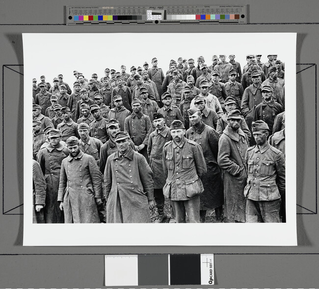 Alternate image #1 of German POW's (second panel of panorama)