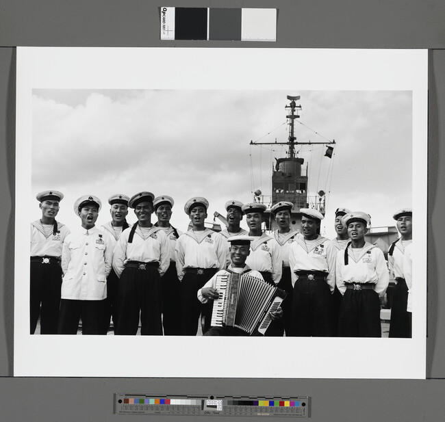 Alternate image #1 of Chinese naval choir with accordian accompaniment