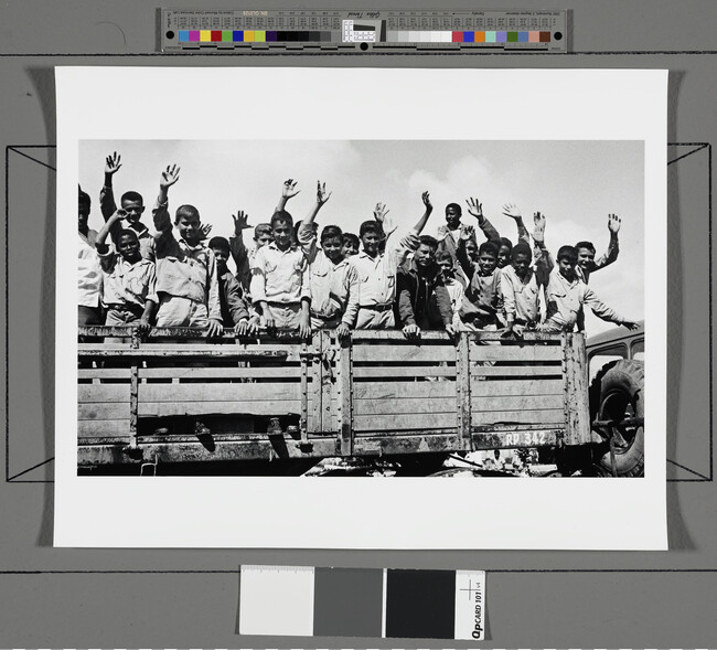 Alternate image #1 of Truckload of children, Cuba (right panel of panorama)