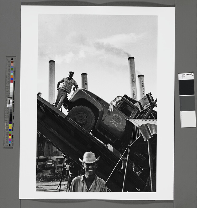 Alternate image #1 of Men with truck and smokestacks, Cuba