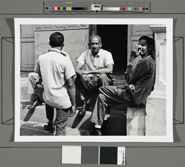 Alternate image #1 of Men on a stoop, Cuba