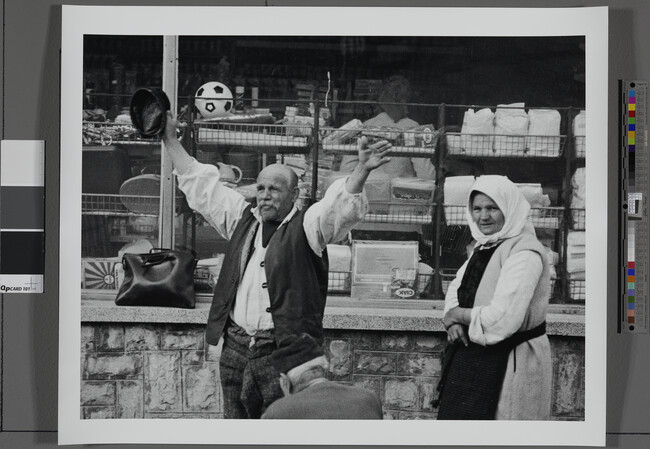 Alternate image #1 of Couple outside grocery store