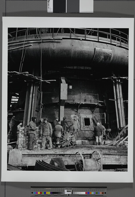 Alternate image #1 of Construction Workers, Komsomolskaya Blast Furnace, Zhdanov City, the Ukraine