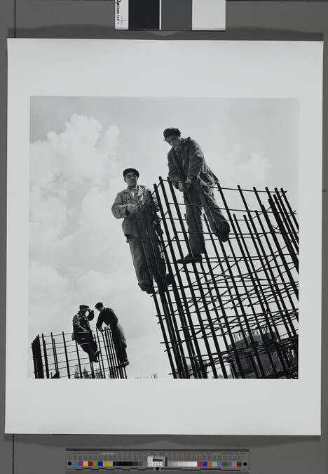 Alternate image #1 of Construction Workers with Rebar Towers
