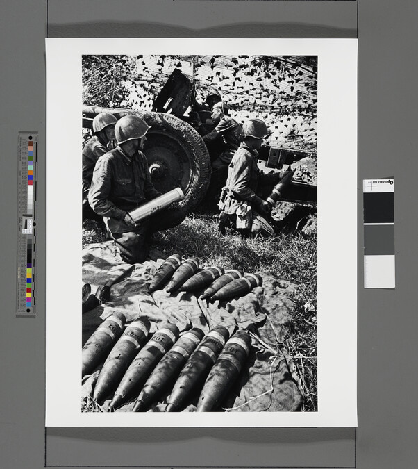 Alternate image #1 of Soldiers with artillery shells