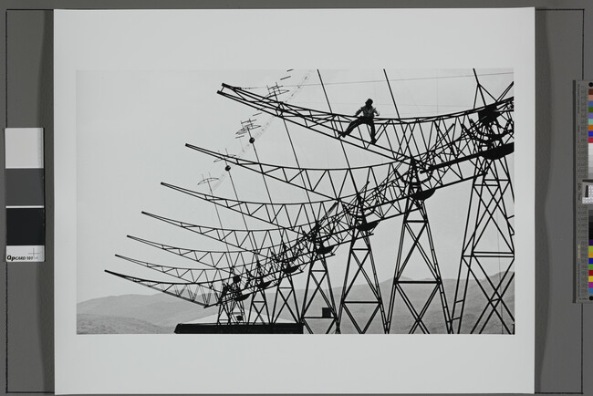 Alternate image #1 of Worker on Electric Tower