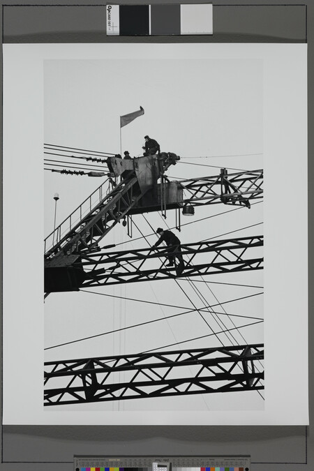 Alternate image #1 of Workers Constructing the Hydroelectric Station in Bratsk, Siberia