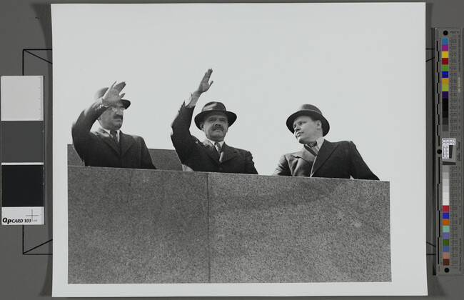 Alternate image #1 of Leadership atop Lenin Mausoleum