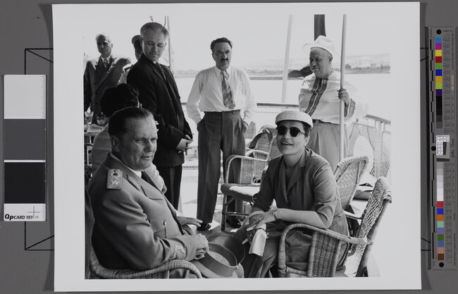 Alternate image #1 of Tito, Mikoyan and Khrushchev on a Shipdeck