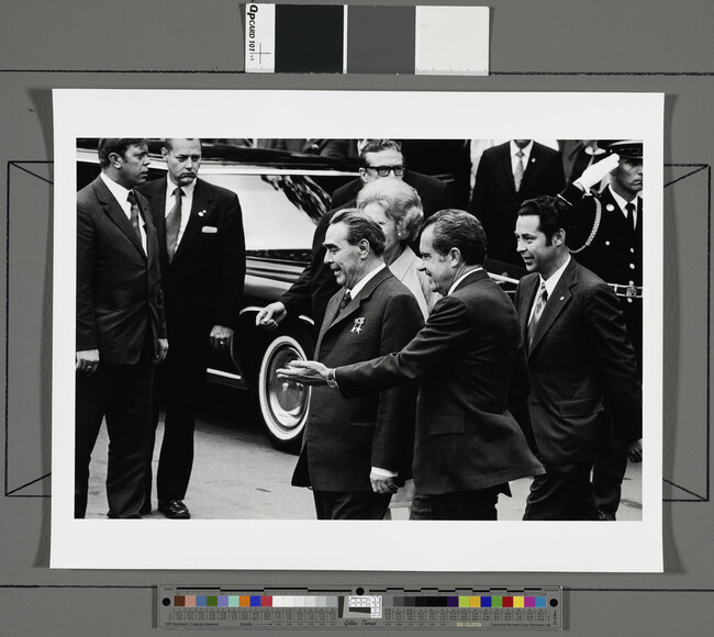 Alternate image #1 of Nixon and Brezhnev at Camp David