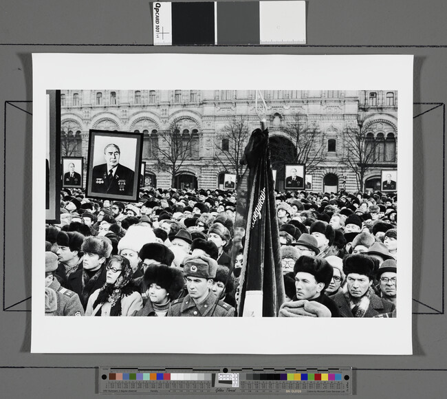 Alternate image #1 of Mourners During Brezhnev's Funeral (left panel of panorama)