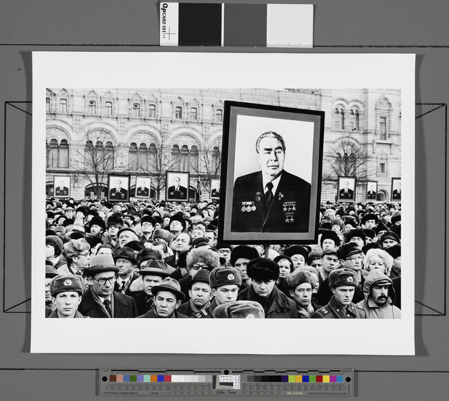 Alternate image #1 of Mourners During Brezhnev's Funeral (center panel of panorama)