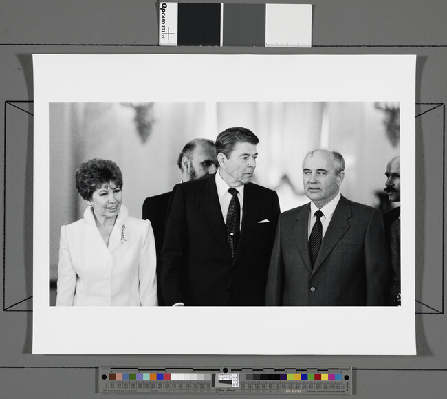 Alternate image #1 of Reagan with the Gorbachevs