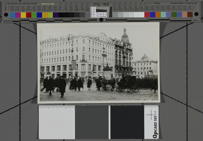 Alternate image #1 of Street scene with horse-drawn cart, Leningrad
