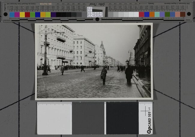 Alternate image #1 of Street scene with pedestrians, Leningrad