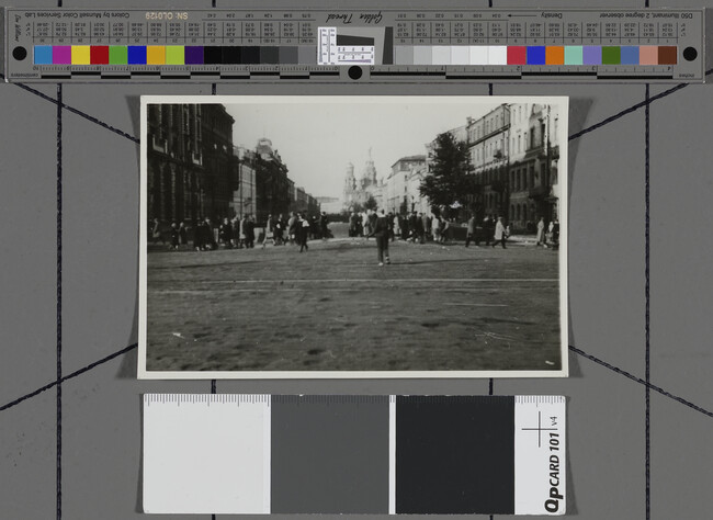 Alternate image #1 of View of street with crowd, Leningrad