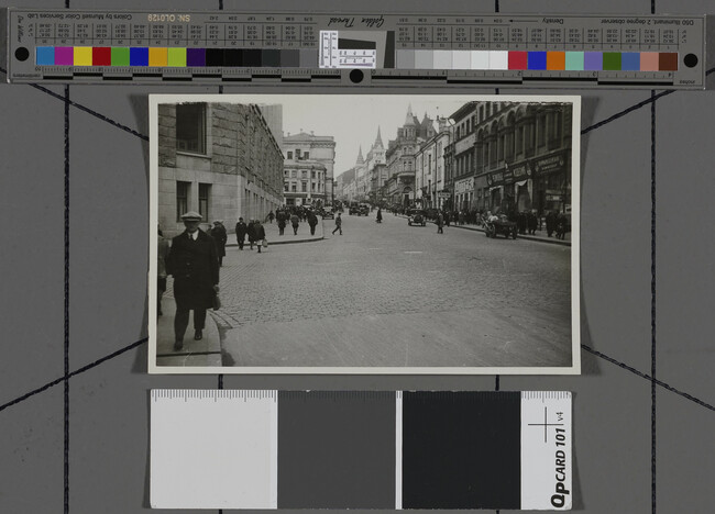 Alternate image #1 of View of street lined with shops, Moscow