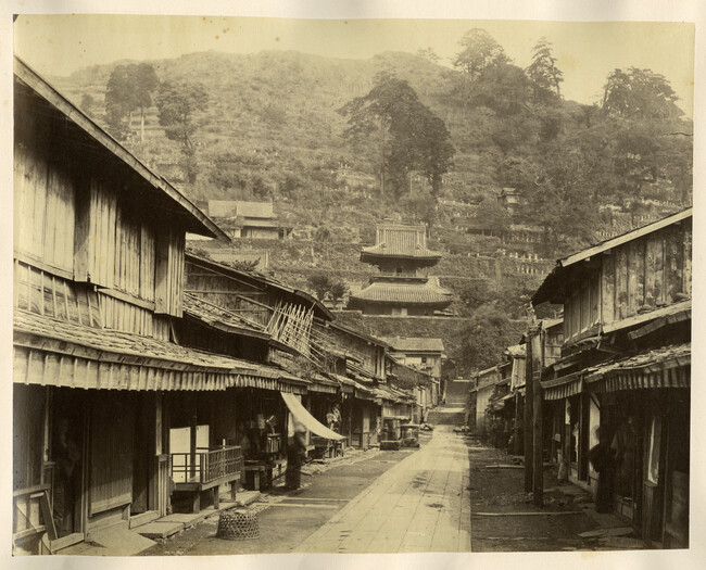 Alternate image #4 of Temple Street, Native Town, Nagasaki, from the Photograph Album (Yokohama, Japan)