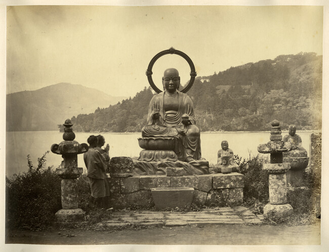 Alternate image #4 of Bronze Statue of Jeso Sama, Hakoni Lake, from the Photograph Album (Yokohama, Japan)