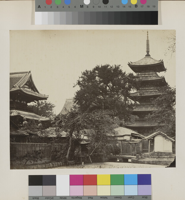 Alternate image #3 of Temple of Asaxa - Yedo, from the Photograph Album (Yokohama, Japan)