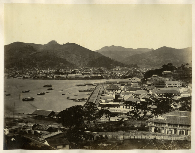 Alternate image #4 of View of the Harbour - Nagasaki, from the Photograph Album (Yokohama, Japan)