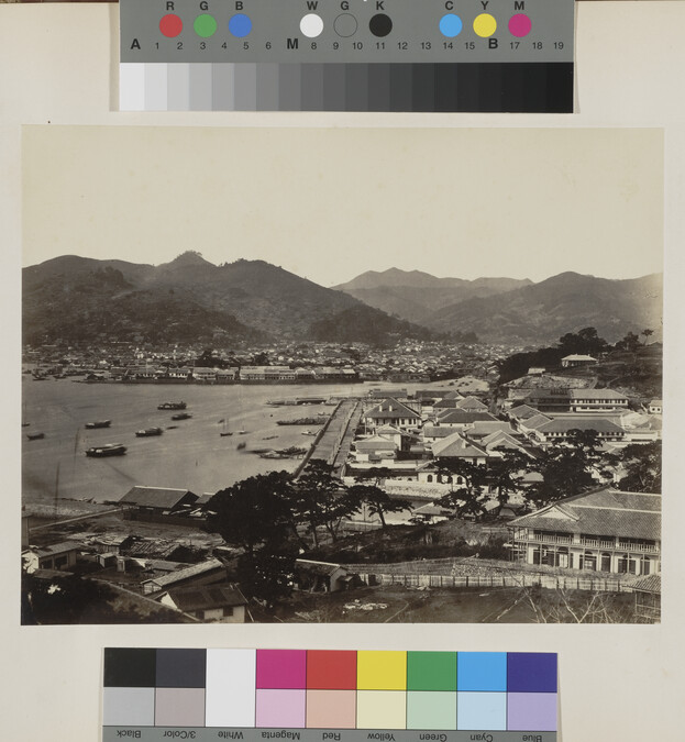 Alternate image #3 of View of the Harbour - Nagasaki, from the Photograph Album (Yokohama, Japan)