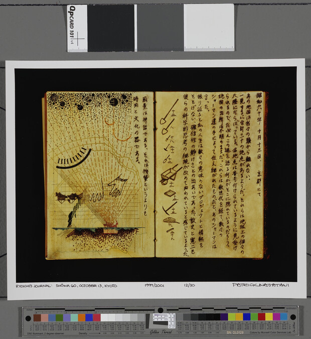 Alternate image #1 of Ryoichi's Journal: Showa 60, October 13, Kyoto - translation text cover sheet