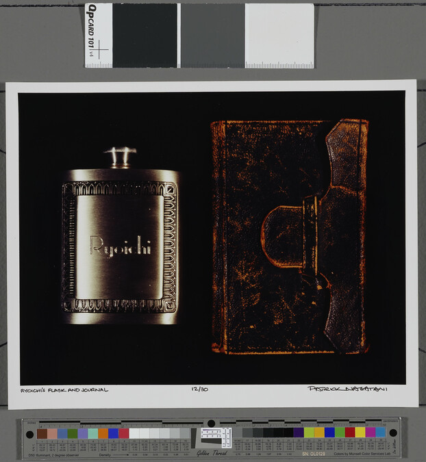 Alternate image #1 of Ryoichi Flask and Journal - information text cover sheet, from Ryoichi Excavations