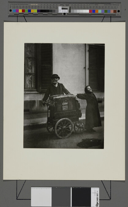 Alternate image #1 of Organ Grinder and Street Musician, number 16 of 20, from an untitled portfolio
