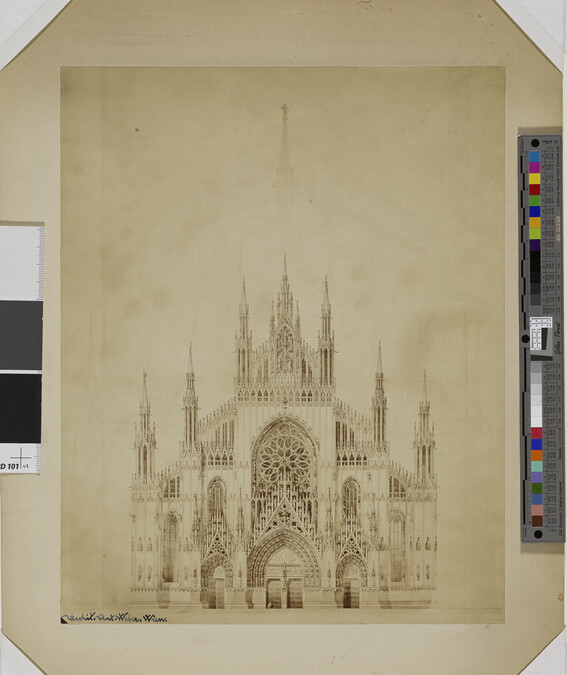 Alternate image #1 of Architectural Drawings and Designs for Monuments: New Facade for Cathedral of Milan
