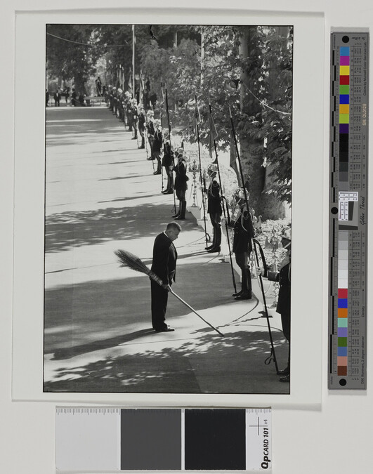Alternate image #1 of Inspecting Guards/ Teheran, 1967; from the portfolio Photographs: Elliott Erwitt