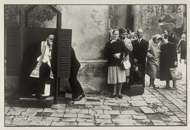 Alternate image #1 of Confessional/ Czestochowa, Poland, 1964; from the portfolio Photographs: Elliott Erwitt