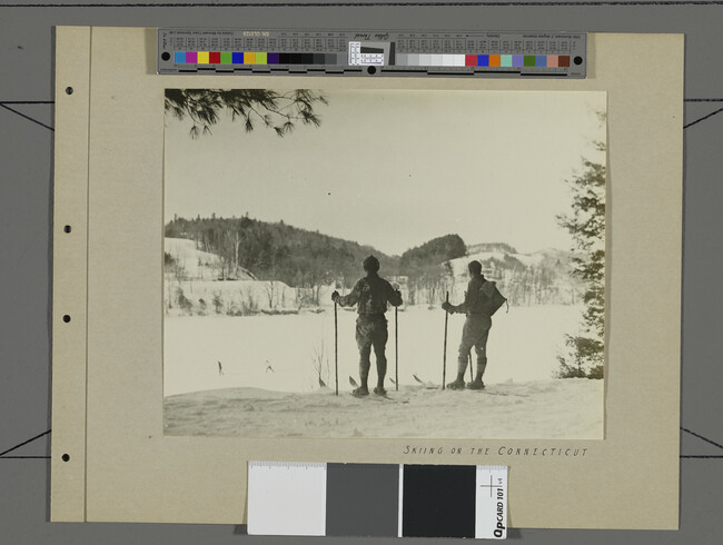 Alternate image #1 of Dartmouth scrapbook, number 14 of 17: Skiing on the Connecticut